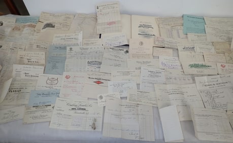 1800's 1900's Receipts , Billheads , & Misc Ephemera