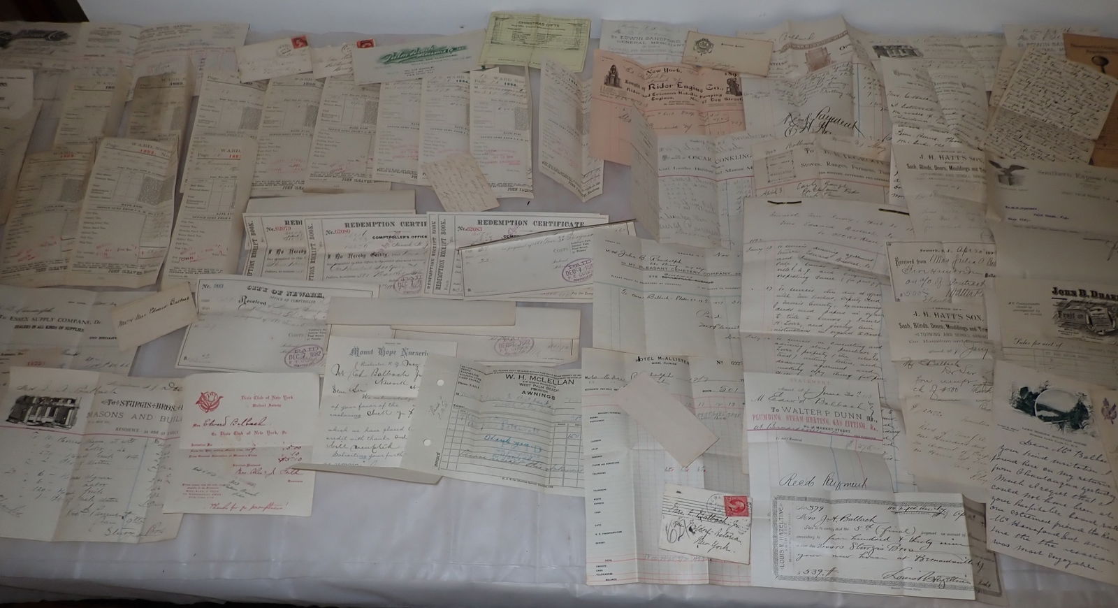 1880's Newark Tax Receipts ,Billheads , & Misc Ephemera (1 of 18)