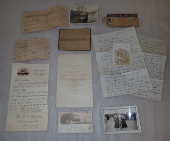 Steamship , Railroad Photos & Misc Ephemera