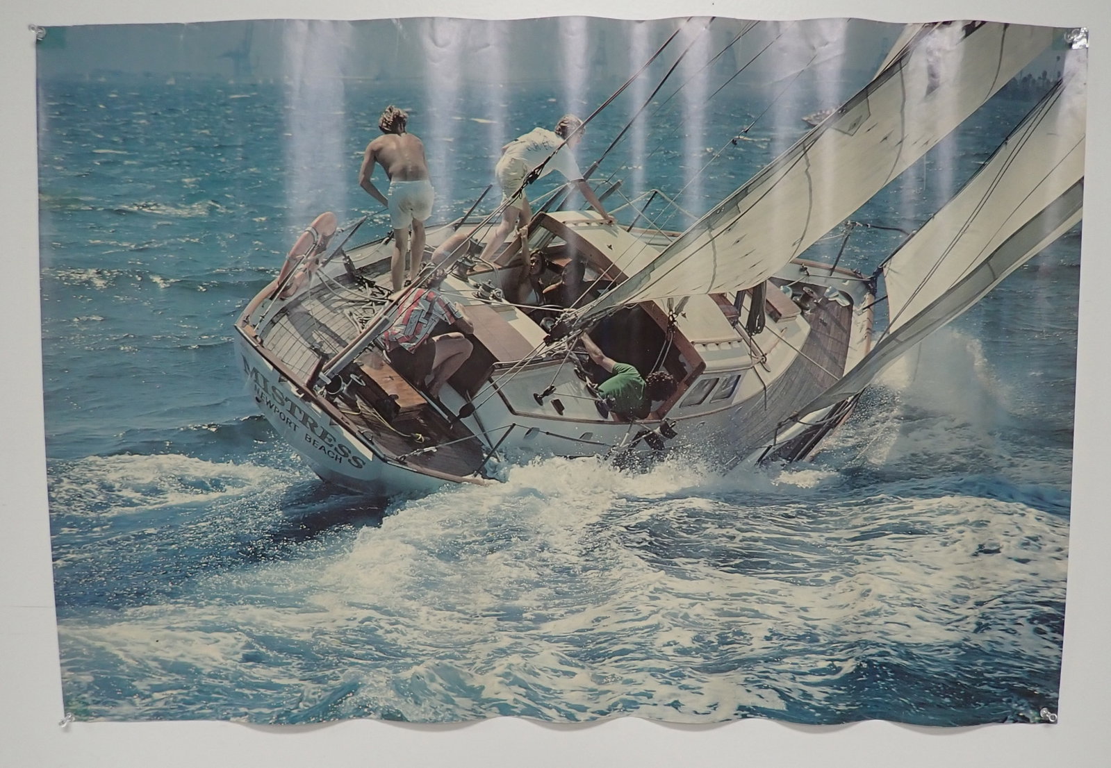 1977 Mistress Sailboat Newport Beach Poster: Portal Publications Poster - Approx 24" x 35". Shipping available