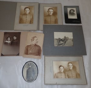Kaiser Wilhelm II Cabinet Photo , Cannon , & Misc Military Related Photographs