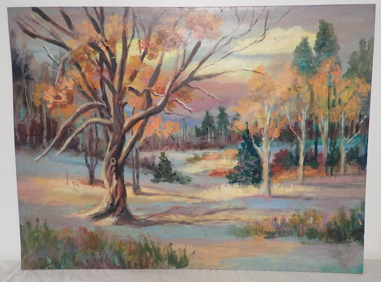 John Reilly Landscape Oil on Board Painting (1 of 4)