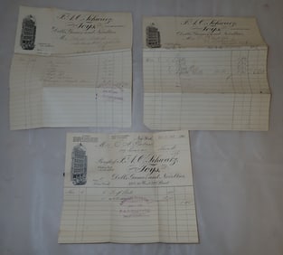 F.A.O Schwarz Toys Billheads / Receipts