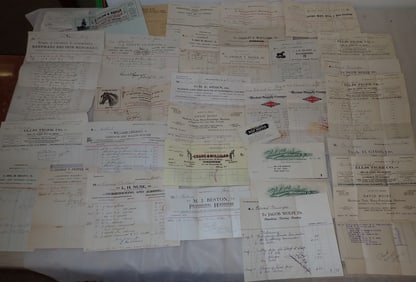 Carriages , Wagons , Wheelrights Billheads / Receipts