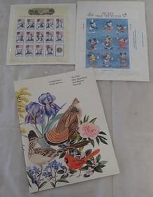 Mickey Mouse 60th Anniversary Stamp Sheet & Misc