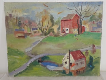 John Reilly Oil on Board Paint