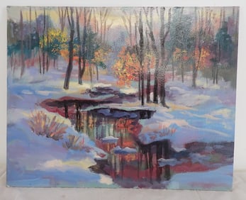 John Reilly Oldwick NJ Landscape Oil Painting