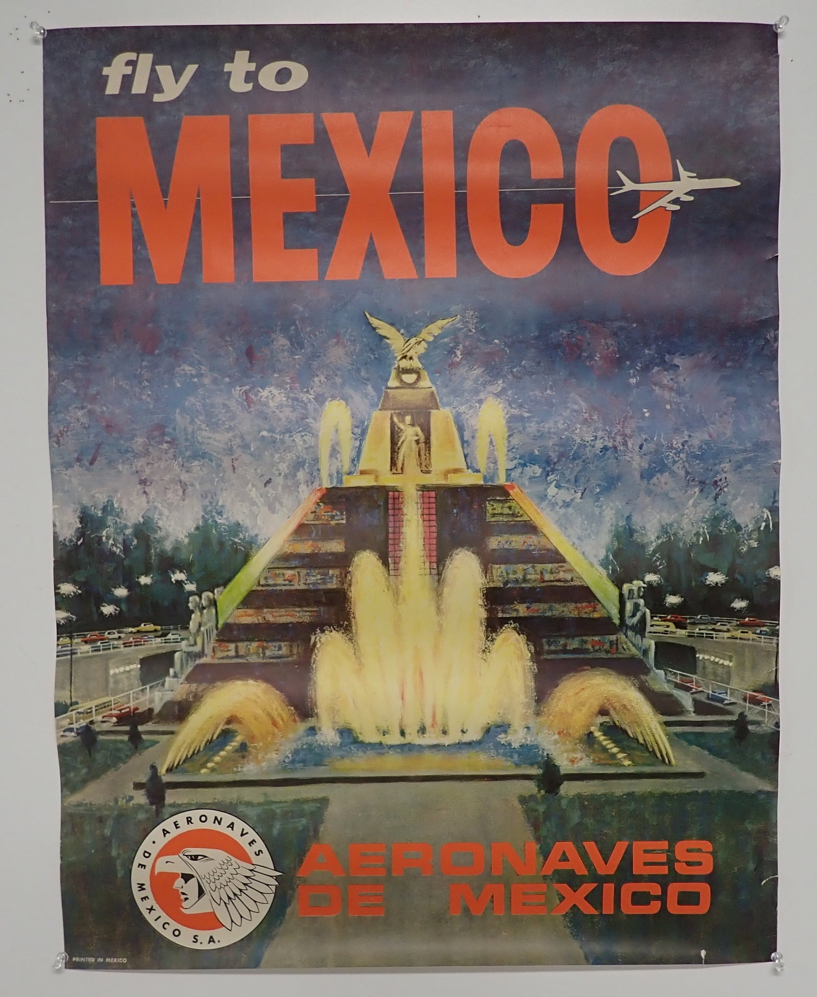 Fly To Mexico Aeronaves De Mexico Poster (1 of 5)