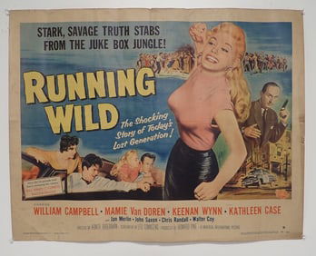 1955 Universal Pictures. Running Wild Poster