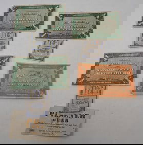 1934 Malt Liquor Barrel Stamps w/ Neuweiller's Label