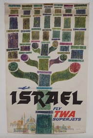 David Klein Israel Fly TWA Superjets Poster