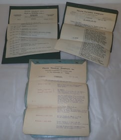 Frank Travel Service Itinerary incl SS Mauretania