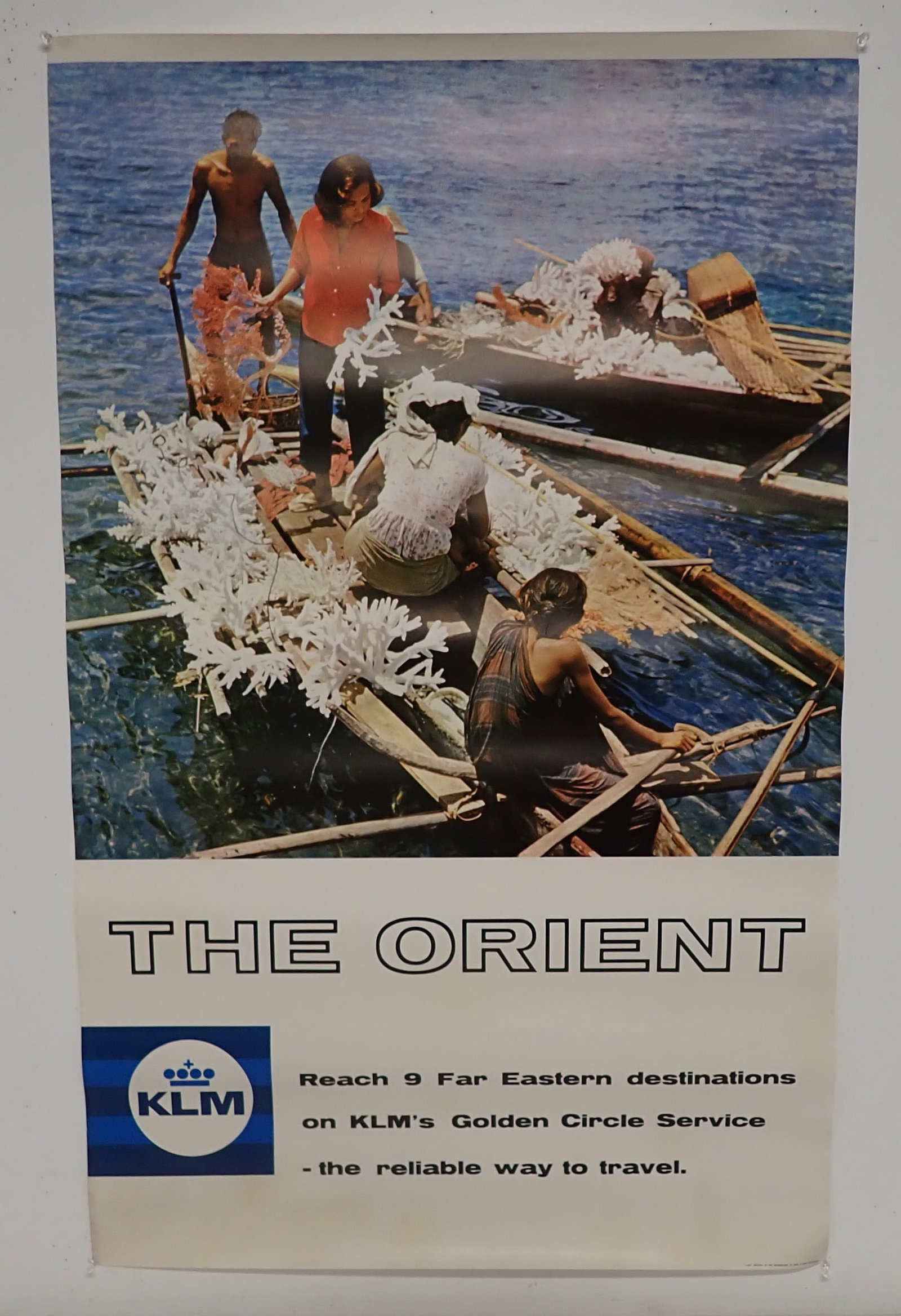 KLM The Orient Kuhn & Zoon Poster: Approx 25" x 39 1/2". Shipping available