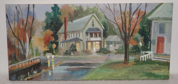 John Reilly Oil on Board Painting