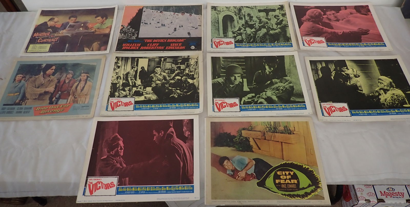 The Victors , City of Fear , & Misc Lobby Cards (1 of 5)