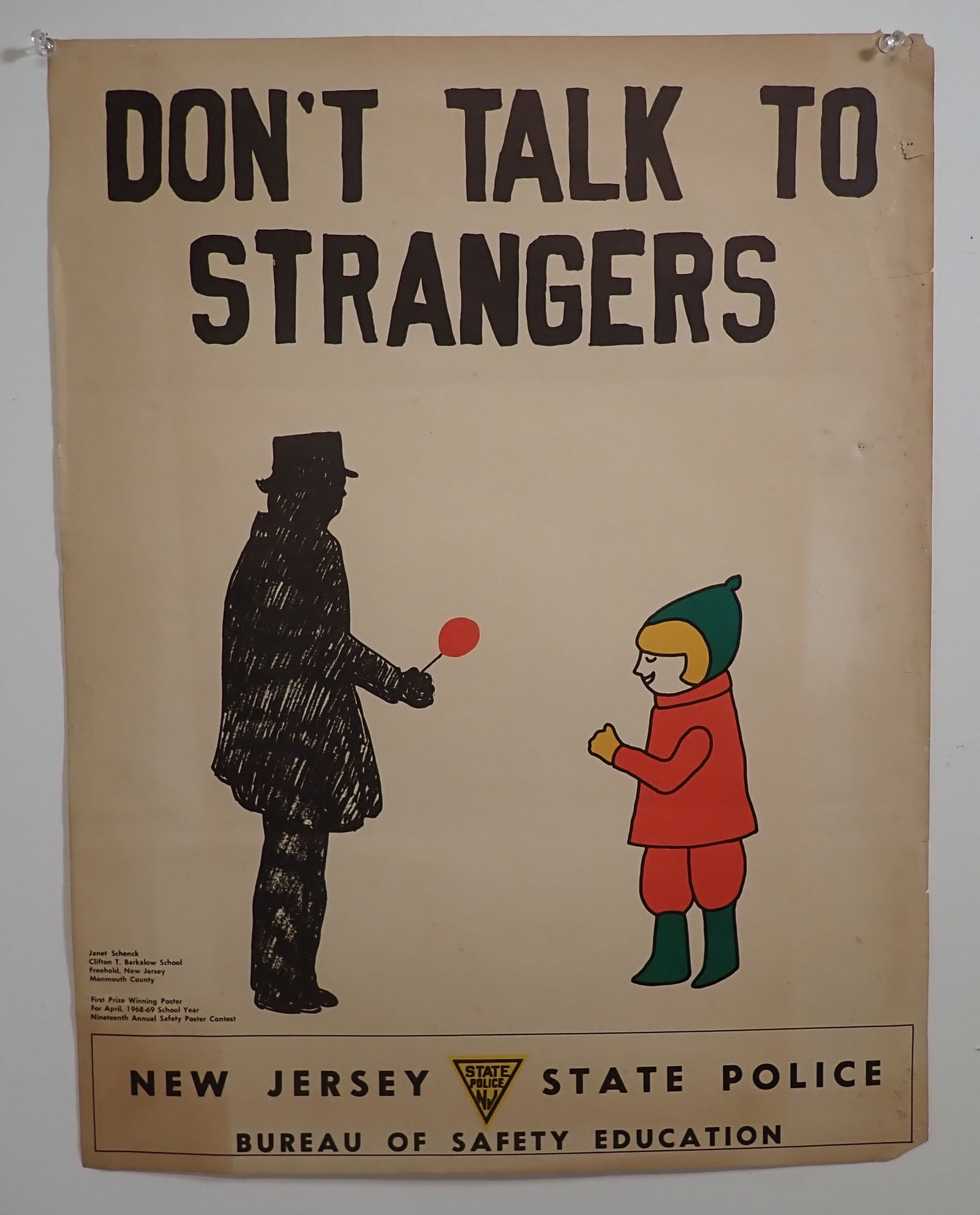 1969 New Jersey State Police Strangers Poster (1 of 5)