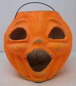 Paper Mache Pumpkin / Jack-o'-Lantern
