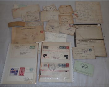Early Letters , Stamped Envelopes , & Misc