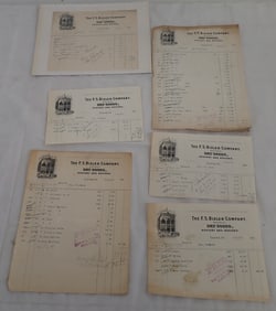 Bixler Easton Pa Receipts / Billheads