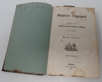 1856 The Maiden's Poet Forest by Theodor Colshorn Book