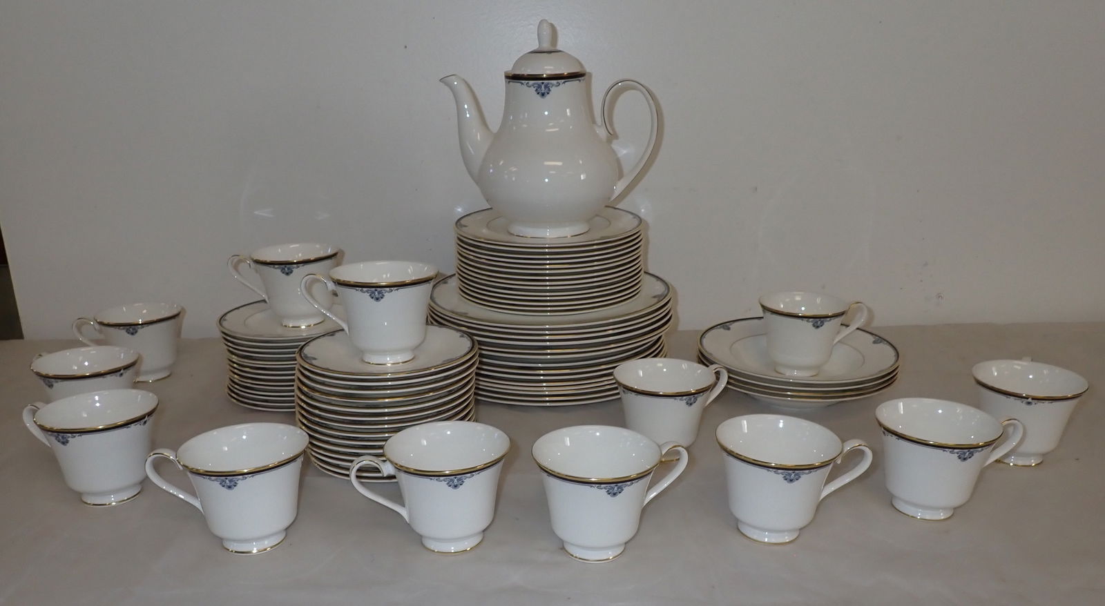 74 pcs. 1985 Royal Doulton Princeton China: Largest plate is approx 10 1/2" in diameter. NO in house shipping