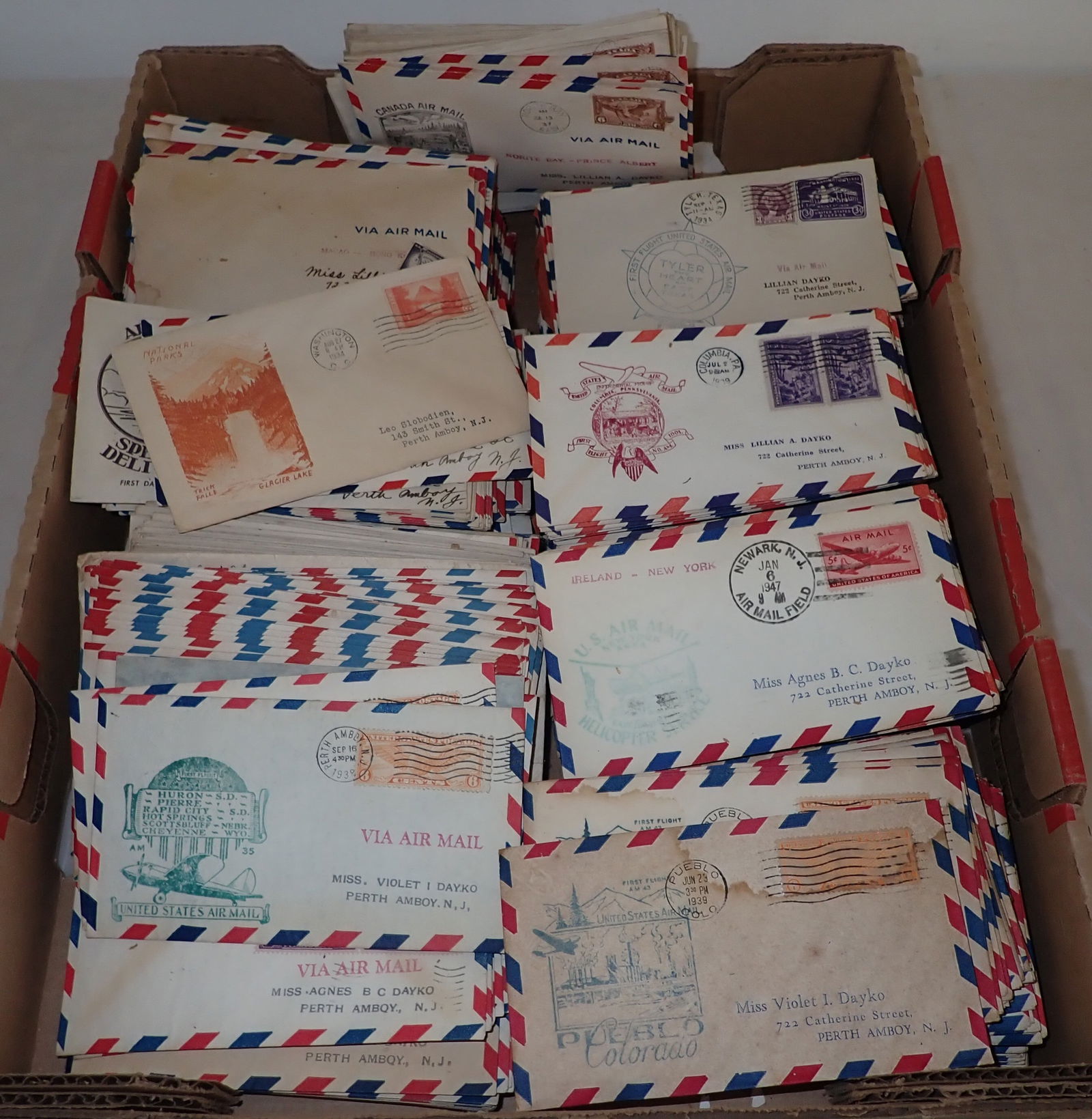 1930's First Day Issue Airmail Envelopes (1 of 8)