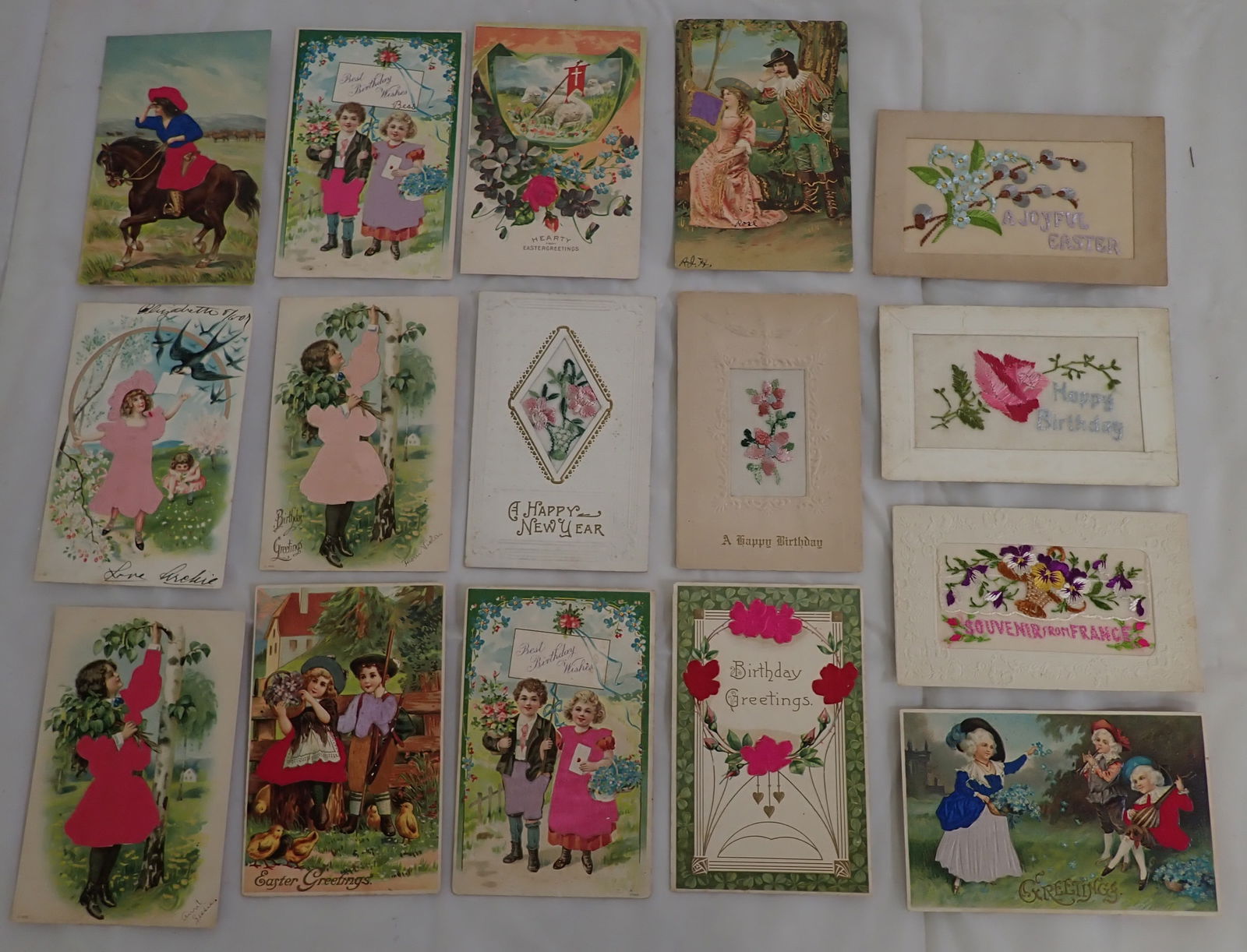 Easter , New Years , France , Misc Postcards: Shipping available