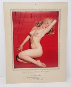 Marilyn Monroe Clayton Sporting Goods Hightstown NJ Pin up