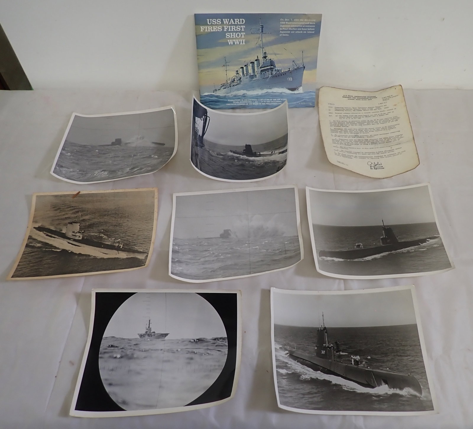 USS Randolph , Cabera Submarine Photos , & Misc: Photos are approx 8 1/4" x 10". Shipping available