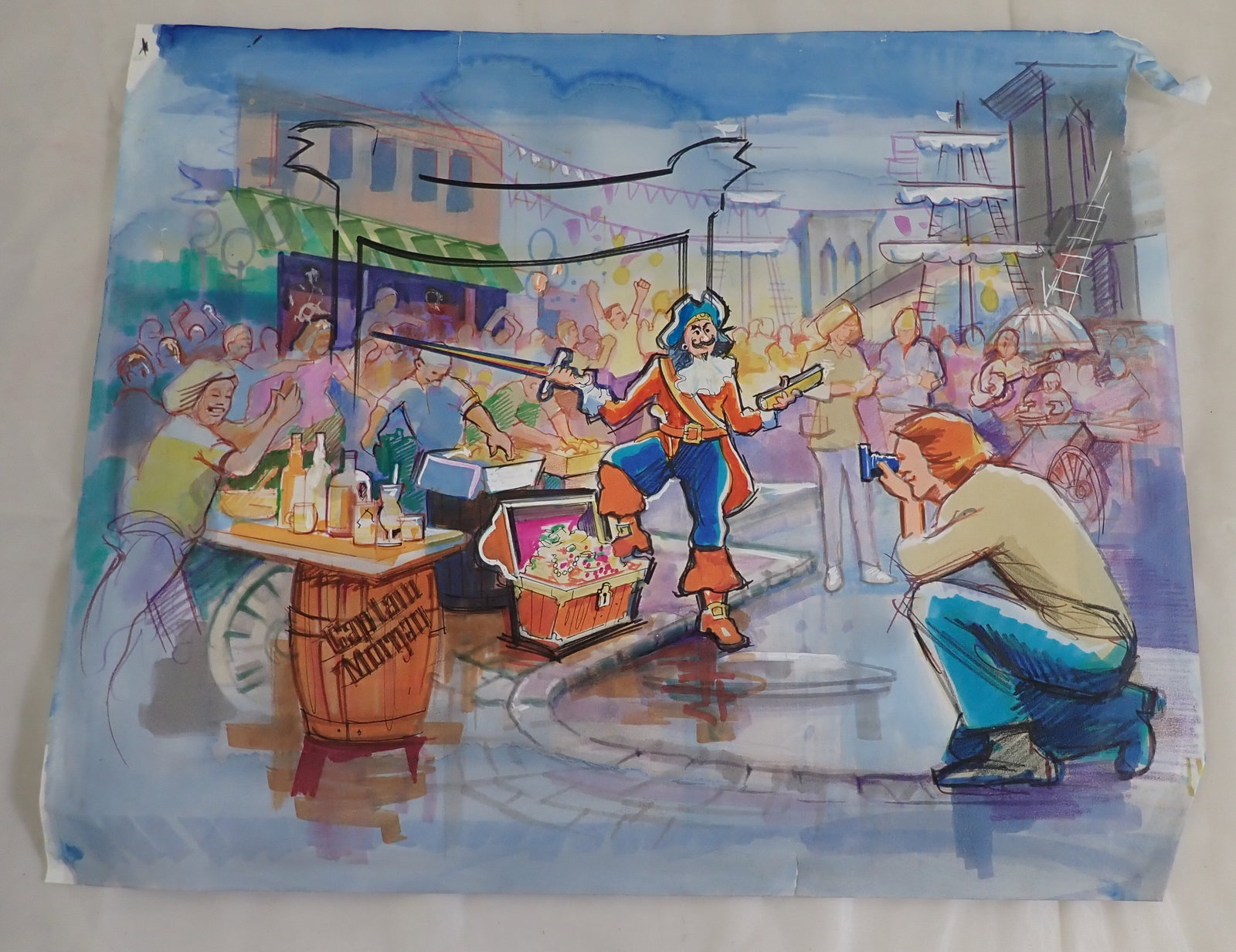 John Reilly Promotional Sketches: Largest is approx 16" x 24". Shipping available