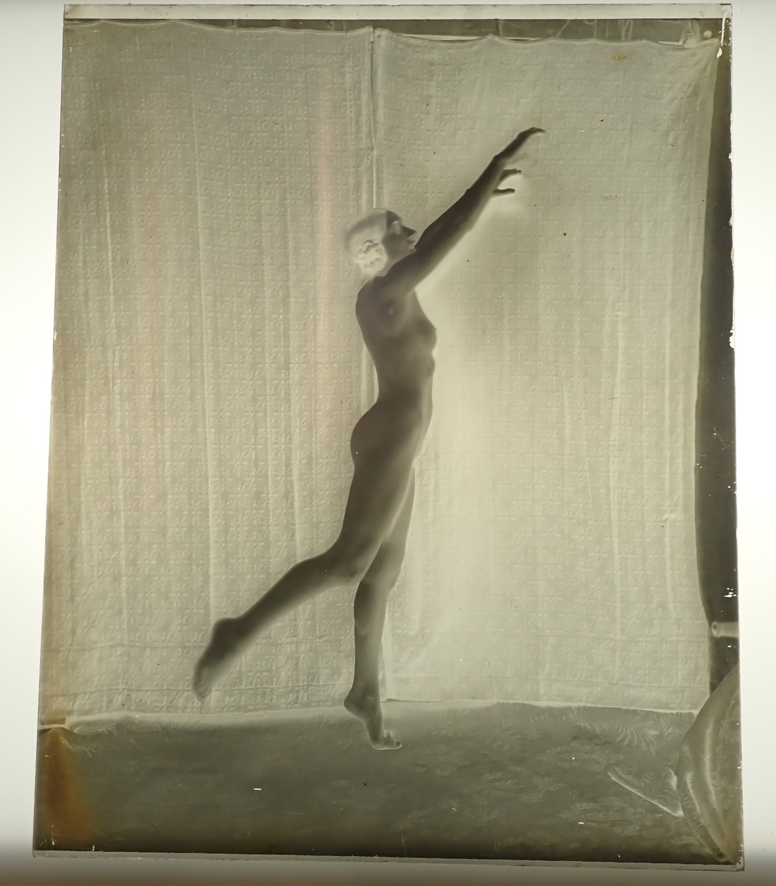2 Nude Ladies Glass Negatives: Apprx 8" x 10". Shipping available