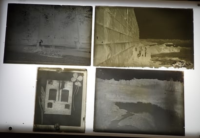 4 Glass Negatives incl Landscape / Water
