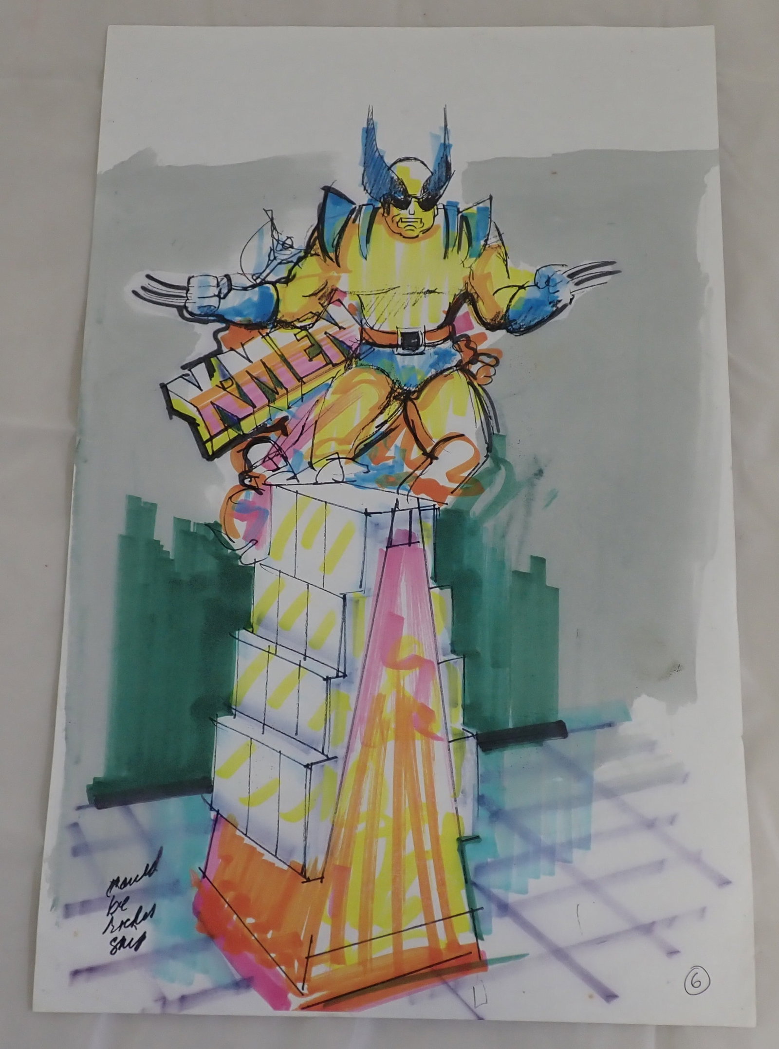 John Reilly X-Men Sketches: Approx 11" x 17". Shipping available
