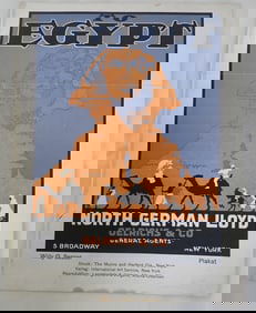 North German Lloyd Oelrichs Willy G. Sesser Poster Sample