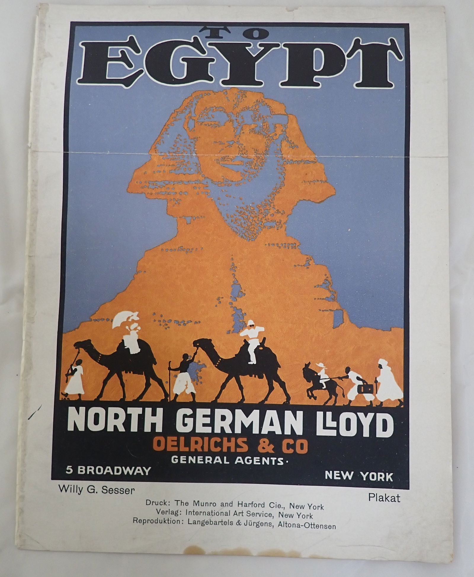 North German Lloyd Oelrichs Willy G. Sesser Poster Sample (1 of 3)