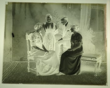 6 Family Glass Plate Negatives