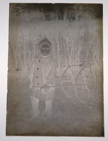 6 Glass Negatives of Children