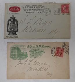 1917 Dietz Lanterns Wizard & Driving Lamps Envelope