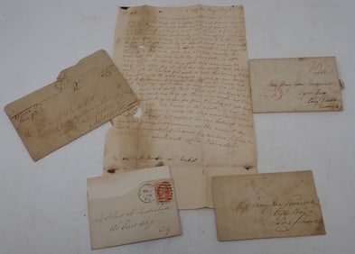 1816 - 1828 Letters incl Townsend Oyster Bay New York
