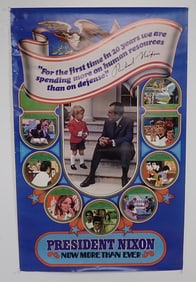 1972 President Nixon Political Poster