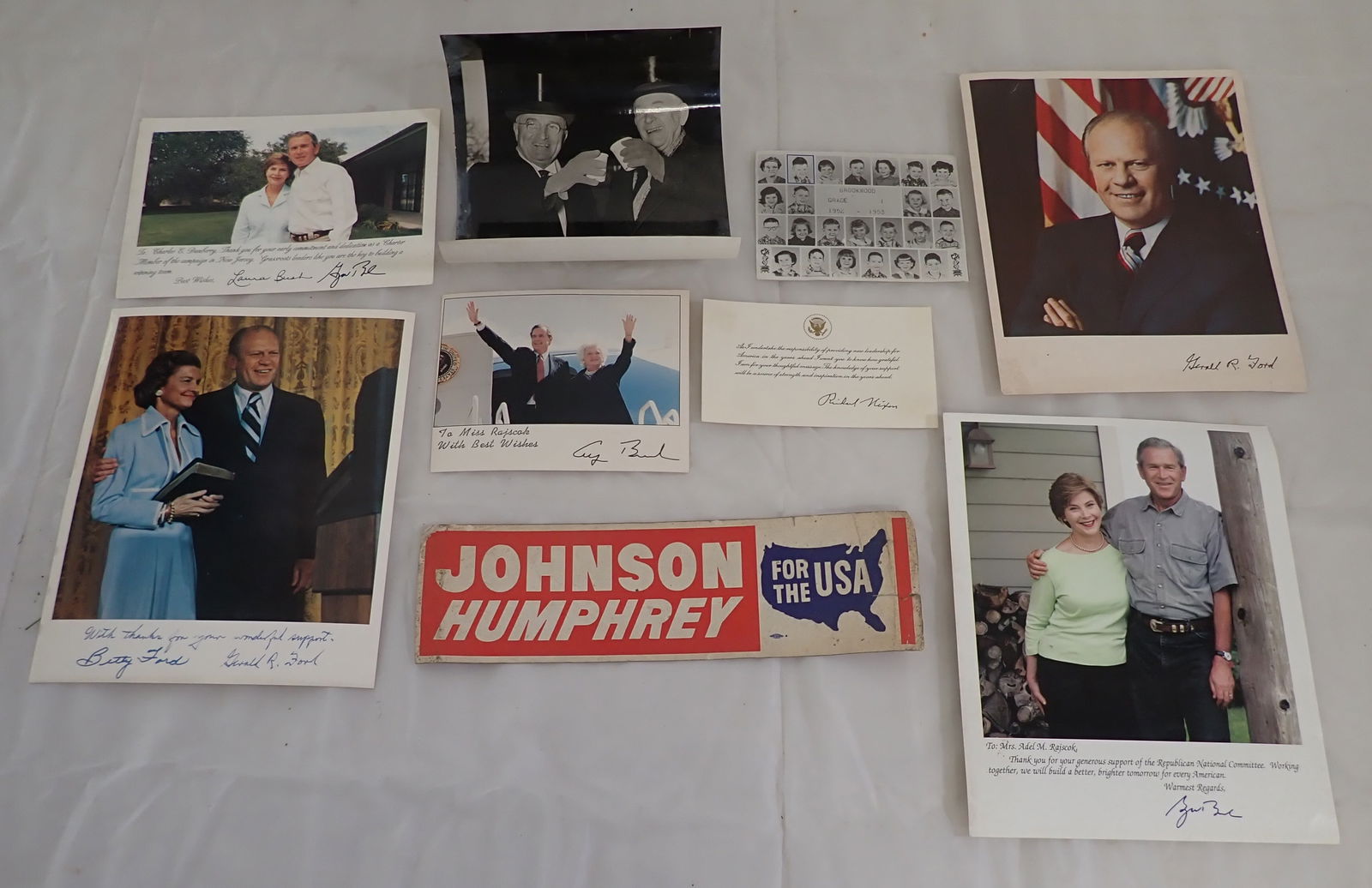 Presidential / Political Photos incl Bush Autograph: Shipping available