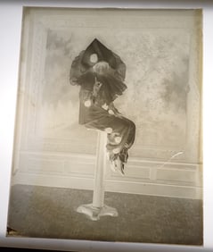 Anna Hamilton in Ruffled Costume Glass Negative