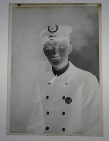 Long Branch New Jersey Fireman Glass Negative