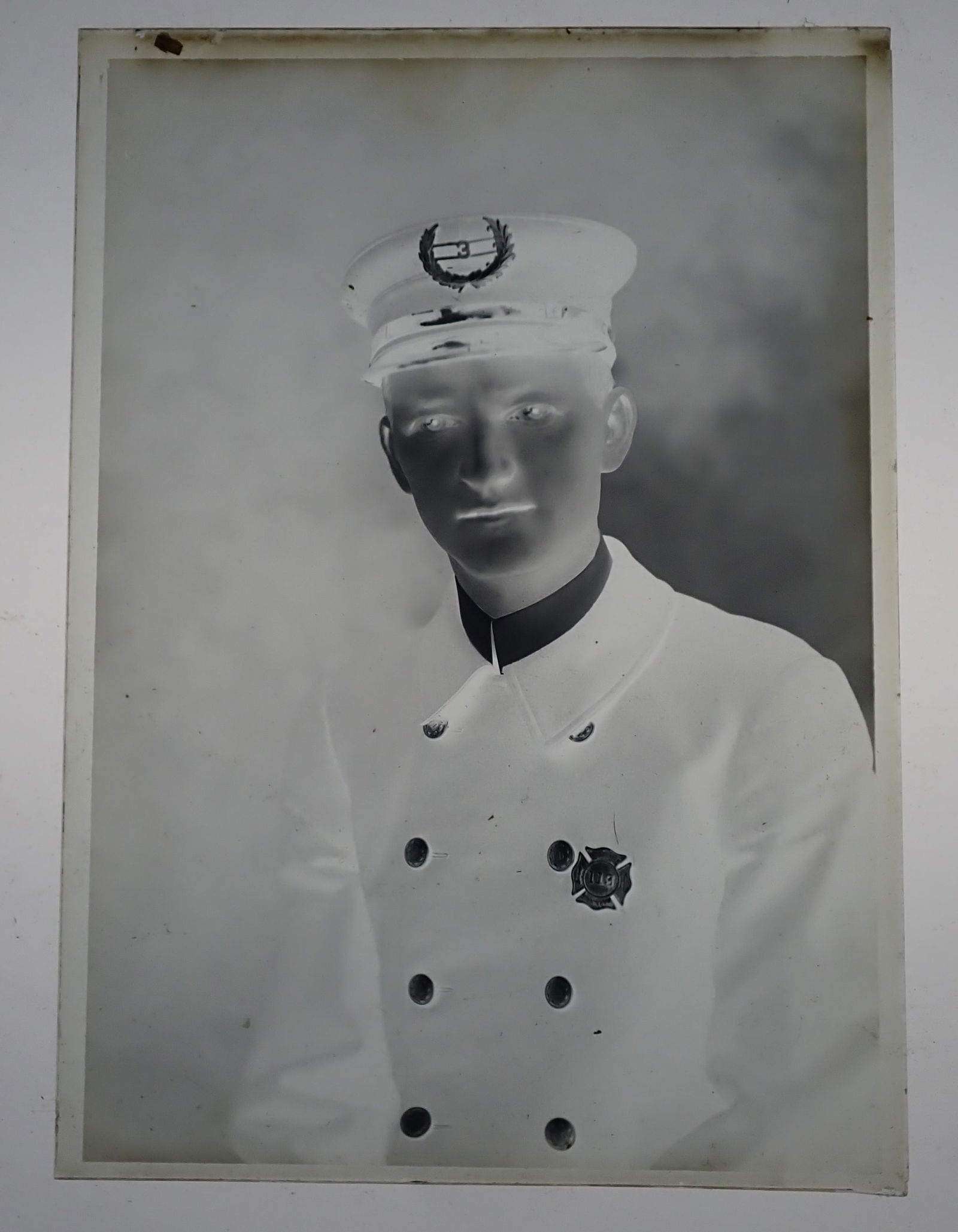 Long Branch New Jersey Fireman Glass Negative (1 of 3)