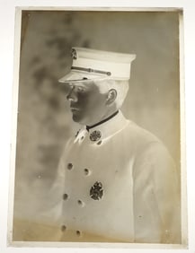 Glass Plate Negative of Fireman