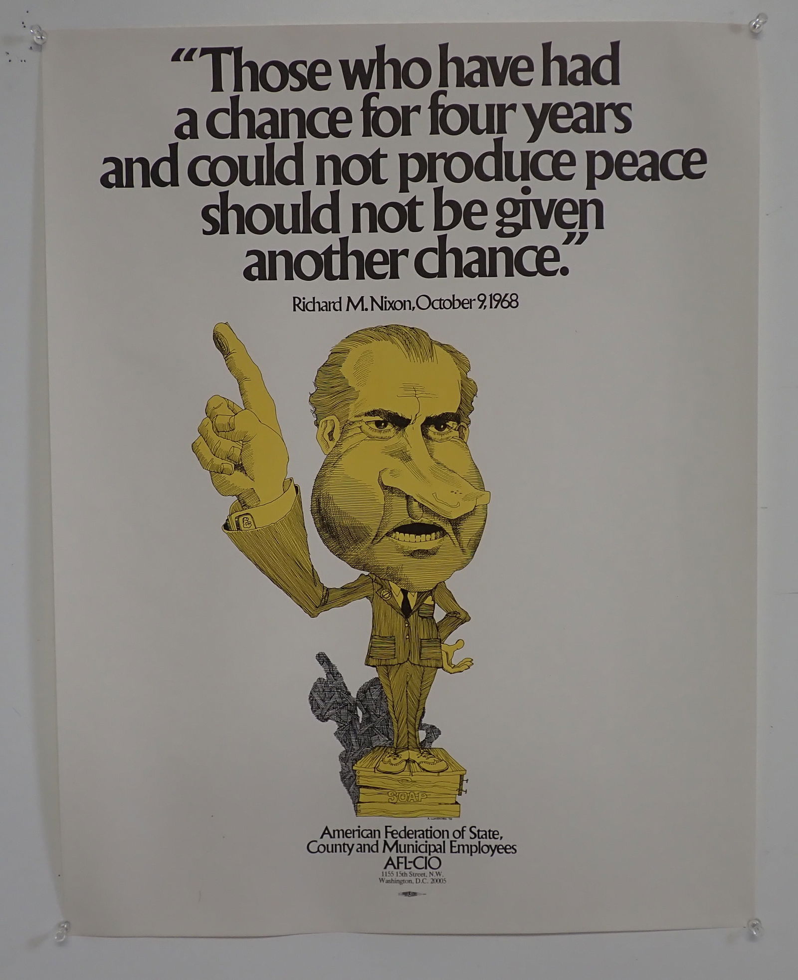 1972 Richard Nixon Political Poster A. Lunsford (1 of 4)