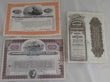 Lehigh Valley Railroad & International Merchantile Marine Stocks