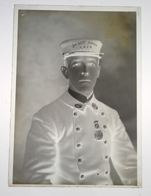 Long Branch New Jersey 2nd Assistant Chief Glass Negative