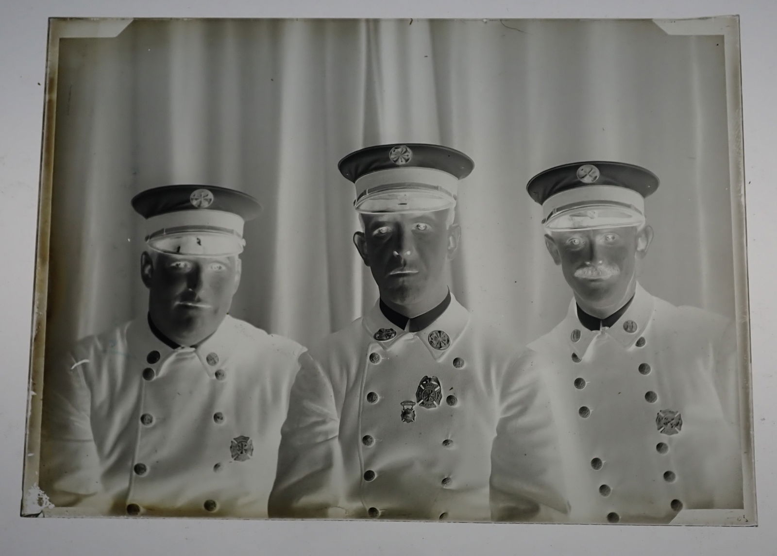 Chief & Firemen Glass Plate Negatives (1 of 2)