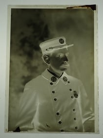 Glass Plate Photo Negative of Fireman